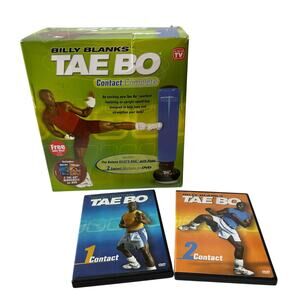 Billy Blanks' Tae Bo Contact Complete Deluxe Billy Bag Contact 1 & 2 DVDs